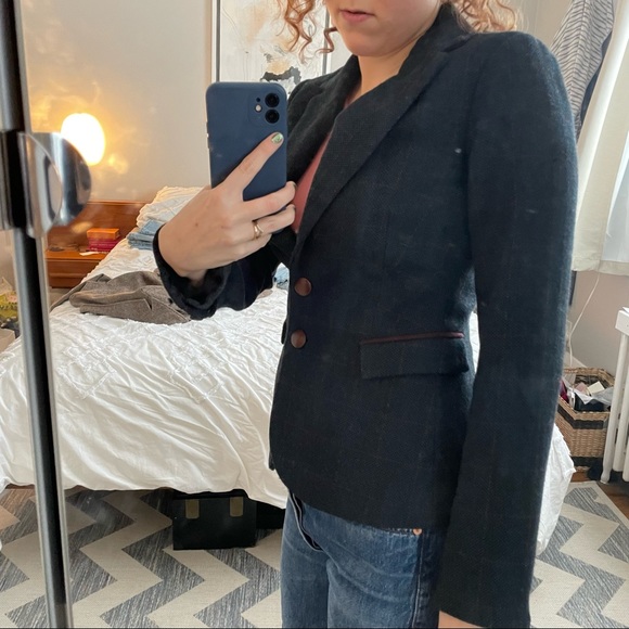 3 for 20$🌼 Dark Blue Tweed Blazer - Picture 5 of 11